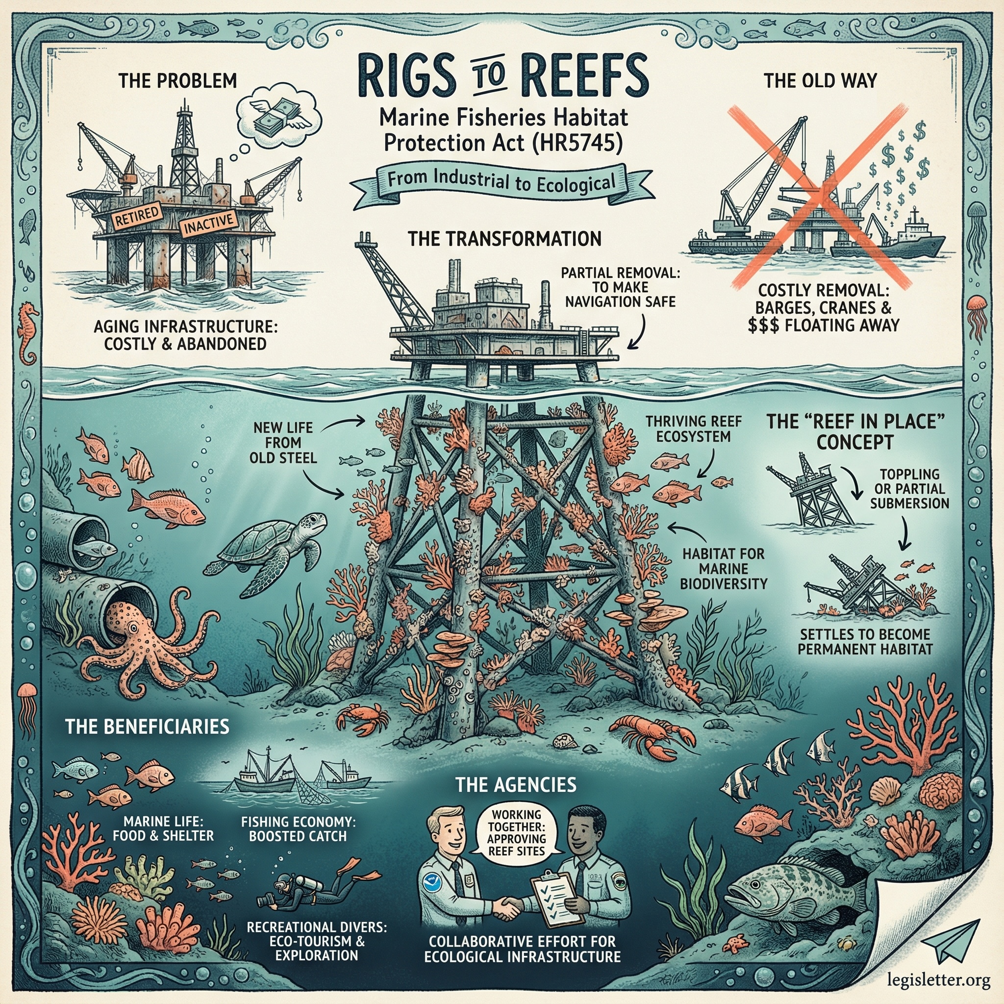 HR5745 Visual Summary - Marine Fisheries Habitat Protection Act